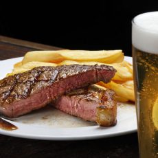 Steak a pivo